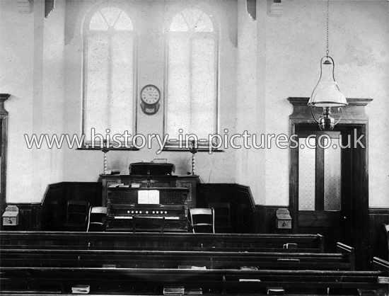 Church Interior, White Roding, Essex. c.1918.